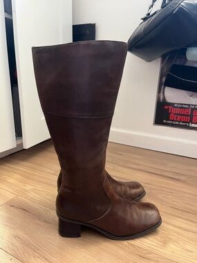 Hush Puppies Brown Leather Boots